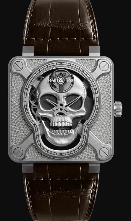 Bell & Ross BR 01 LAUGHING SKULL BR01-SKULL-SK-ST Replica Watch